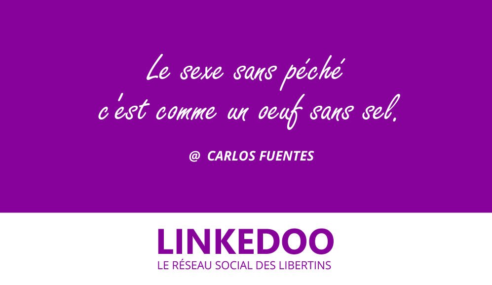 linkedoo's tweet image. #citation Le #sexe sans péché c'est comme un #oeuf sans #sel. #libertinage #libertin #libertine #sexe #erotisme #coquine #sexy @linkedoo