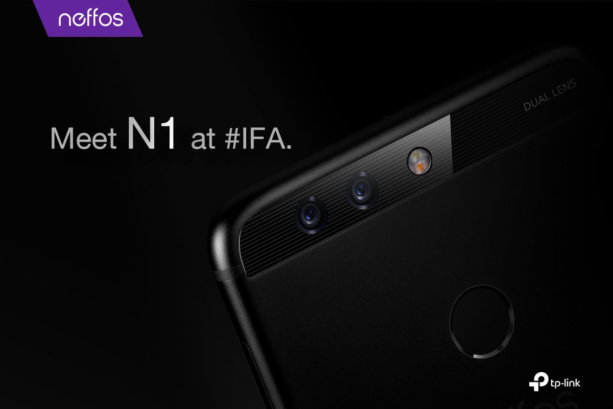 NeffosSpain's tweet photo. No podรญamos esperar mรกs, ยกยกmirad lo que se asomarรก en #IFA2017!! #NeffosN1 #DualCamera #ProfessionalShot ๐ https://t.co/6qNA7Tmqa3