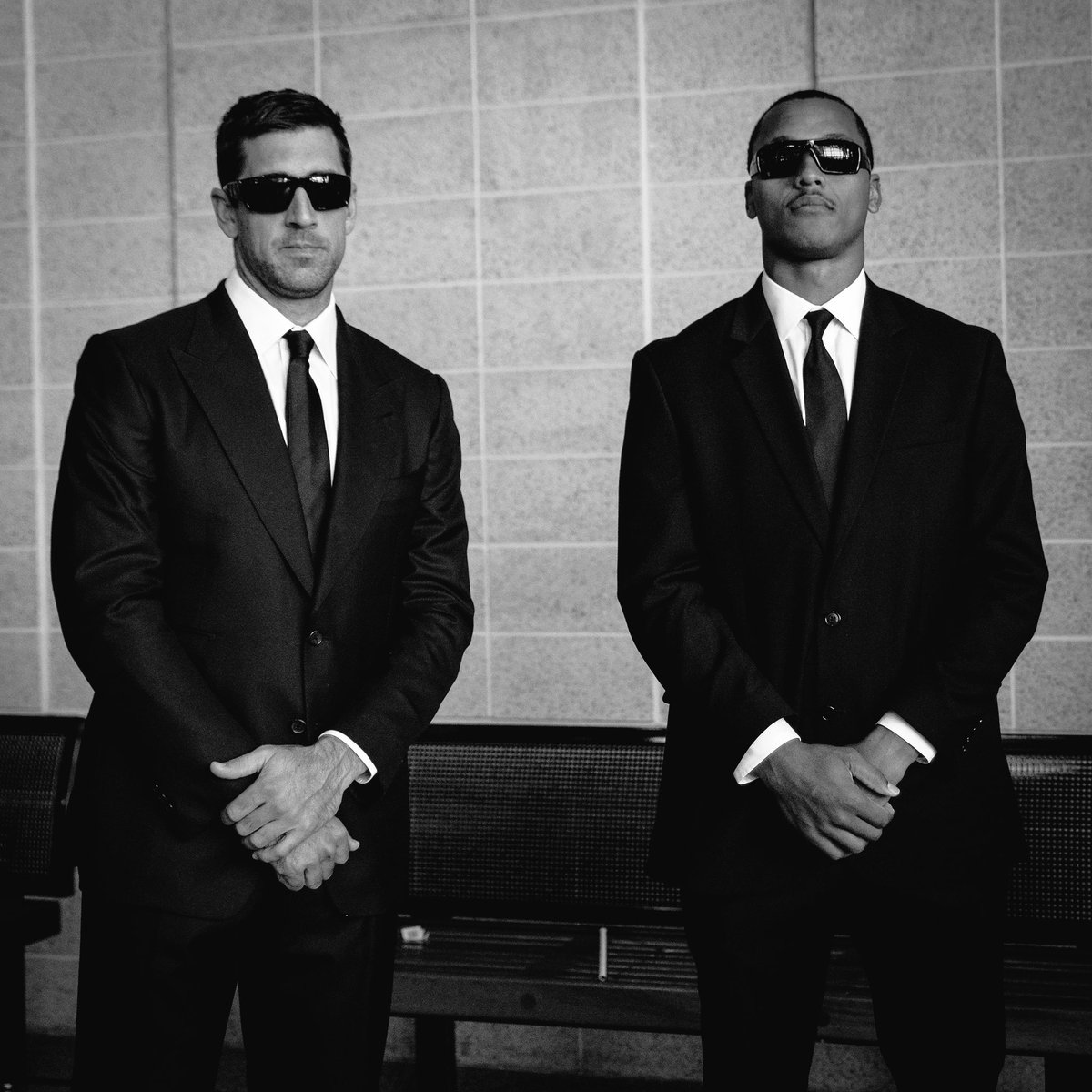 packers's tweet photo. Here come the Men In Black 😎 https://t.co/dHy6arXm3W