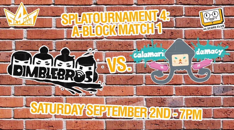 HiScoreClub's tweet photo. It's official! #Spla4nament will kick off as #Splatournament3 ended: with a match between arch-rivals #Dimblebros and #CalamariDamacy! https://t.co/iL2dP67x03