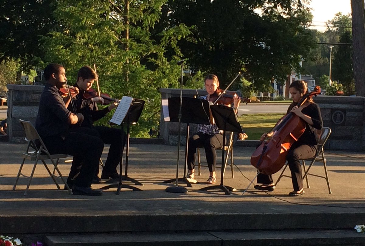theTwinsburgHS's tweet photo. THS Orchestra Ensemble next on stage ! #firstchairs https://t.co/2TT5Mw9S7m