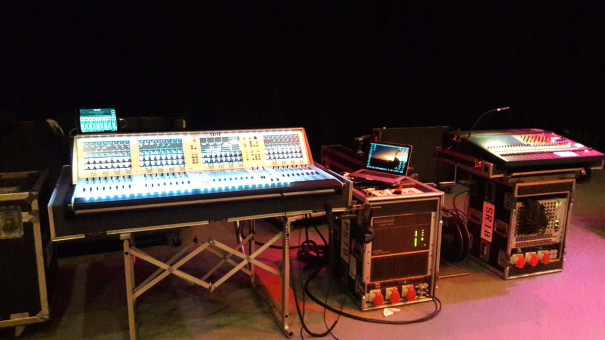 paulybsound's tweet photo. The @SoundcraftUK consoles are prepped and ready to start this @Epica US tour! #Vi400 #SiExpression3 https://t.co/2otpcwvKfe