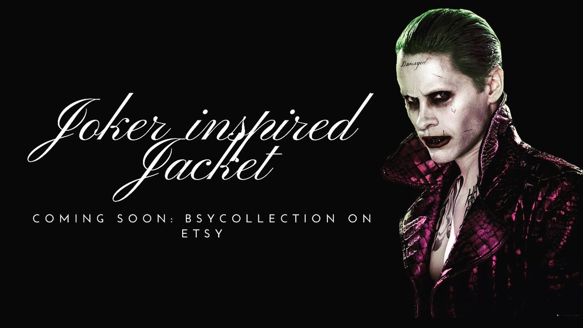 BsyCollection's tweet photo. Joker jacket coming soon!  @BsyCollection on Etsy https://t.co/DgcYHV9wSB