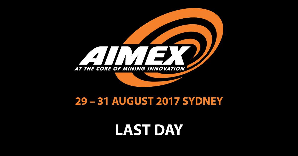 Today is the last day of AIMEX! Register now at aimex.com.au
