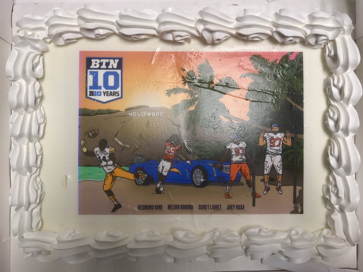 Appreciate the cake, @BigTenNetwork 👊 Our guys are lookin good! https://t.co/sug72MJesN