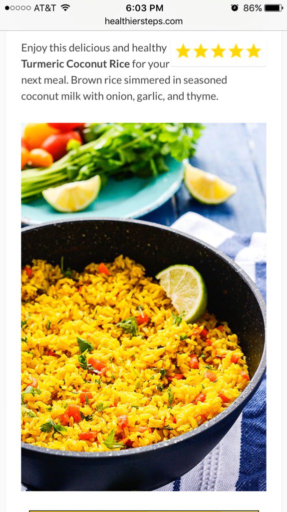 DaytonaBchAgent's tweet photo. Trying out this coconut brown rice recipe. https://t.co/1YKQgjSA98