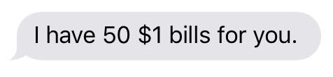 VieveDeJoy's tweet photo. last night I asked my dad if he had any quarters he could give me for bus fare & he texts me this at 8am πβ€οΈ#extradad https://t.co/qUqLrp0CwZ