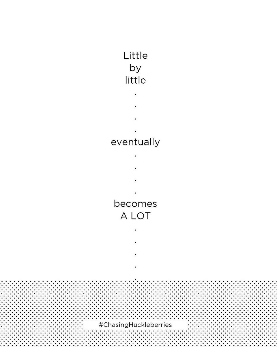freshlife's tweet photo. Every small step matters.Don't be discouraged by how "little" progress you've made, but celebrate every small victory. #ChasingHuckleberries https://t.co/zh8lSjawqV