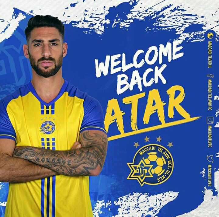 MaccabiBr's tweet photo. Eliran Atar está de volta ao Maccabi. O jogador que atuou na equipe de 2010 até 2013, assinou um contrato de dois anos e irá usar a n°16. https://t.co/hvXR1ccZLp