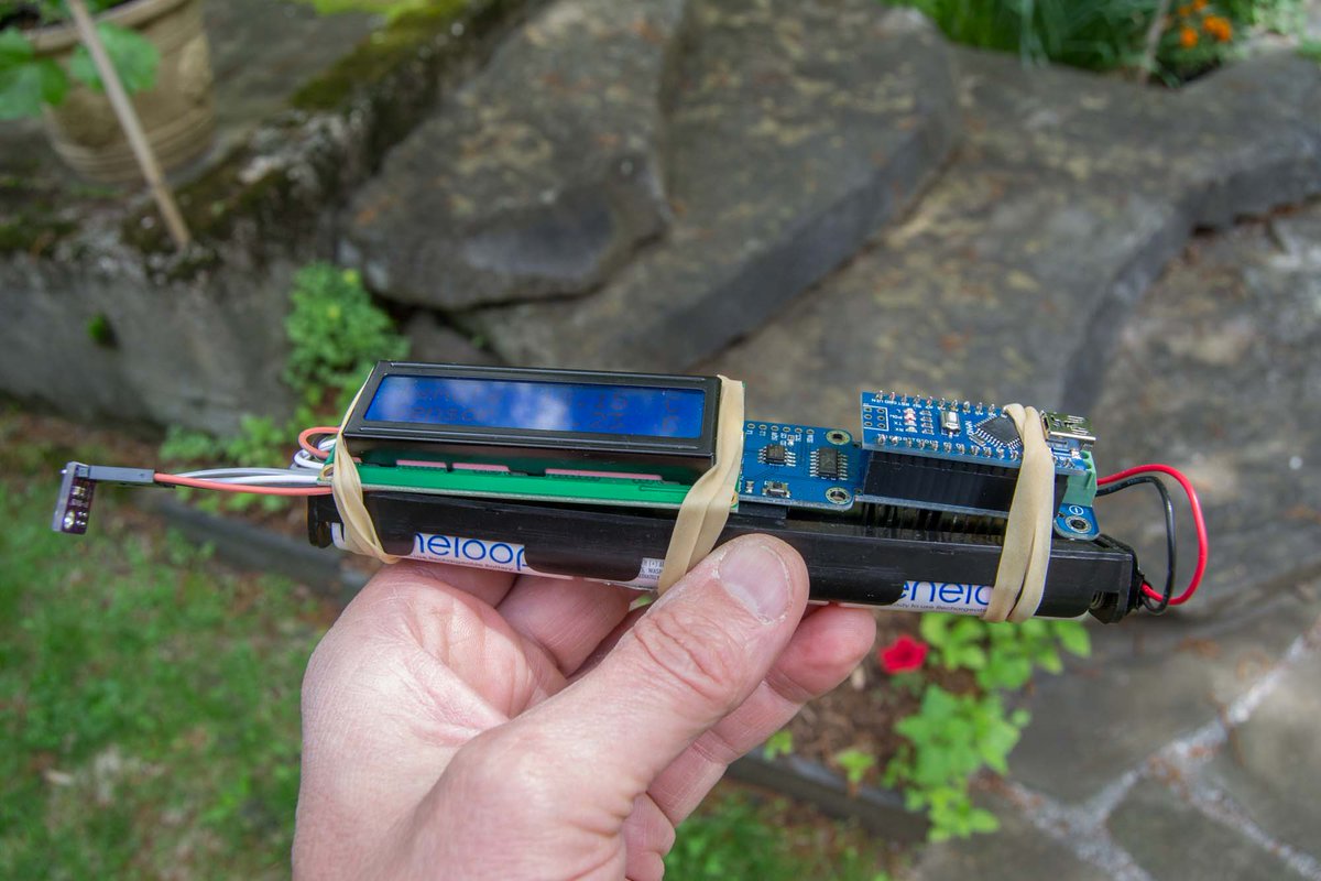 arduino's tweet image. A portable thermal IR temperature logging device: bit.ly/2xzlQjR