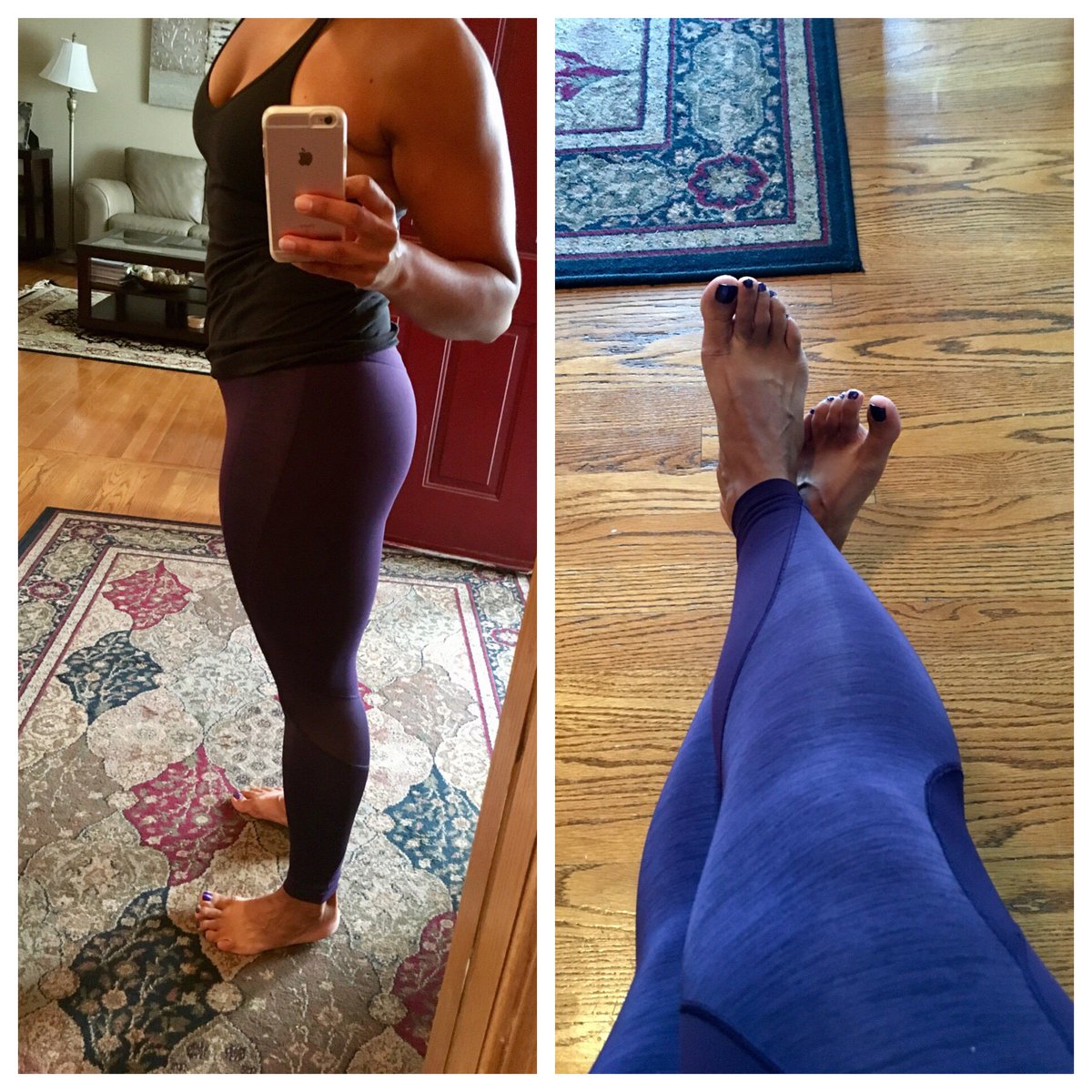 jambzecdn's tweet photo. New @Nike purple tights for Round 2 this evening! #IDontSkipLegs #MatchingToes #strongchick https://t.co/PknaVy1dpQ