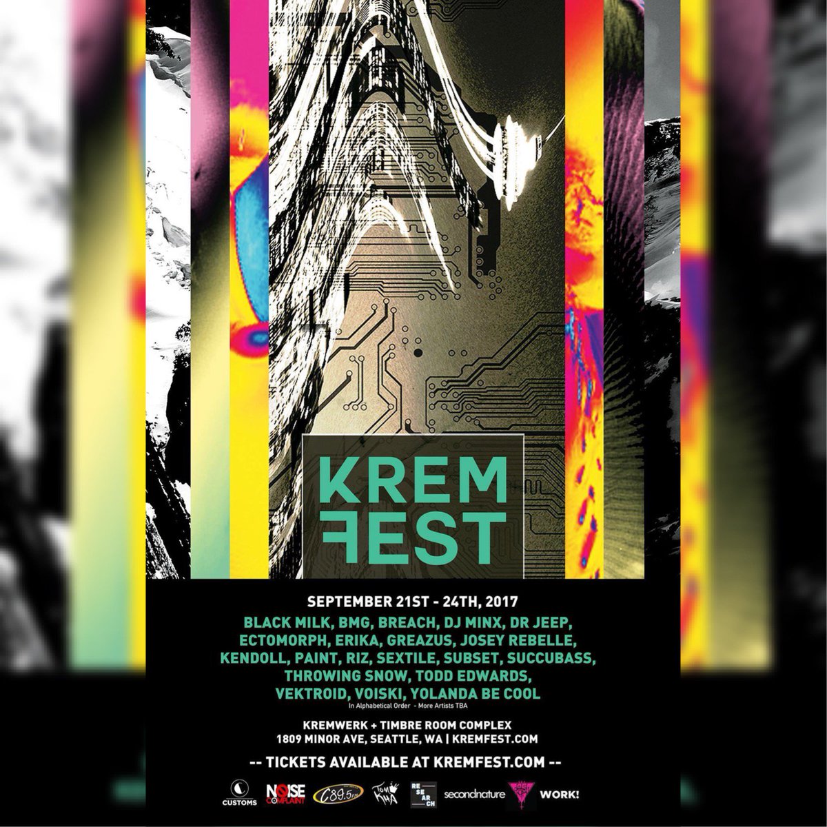Kremwerk's tweet photo. 2nd wave lineup announced and Tier 2 tix to Kremfest on sale now! Prices go up soon, so don’t miss out. https://t.co/K74rwFGVZu https://t.co/L686AZkXgp