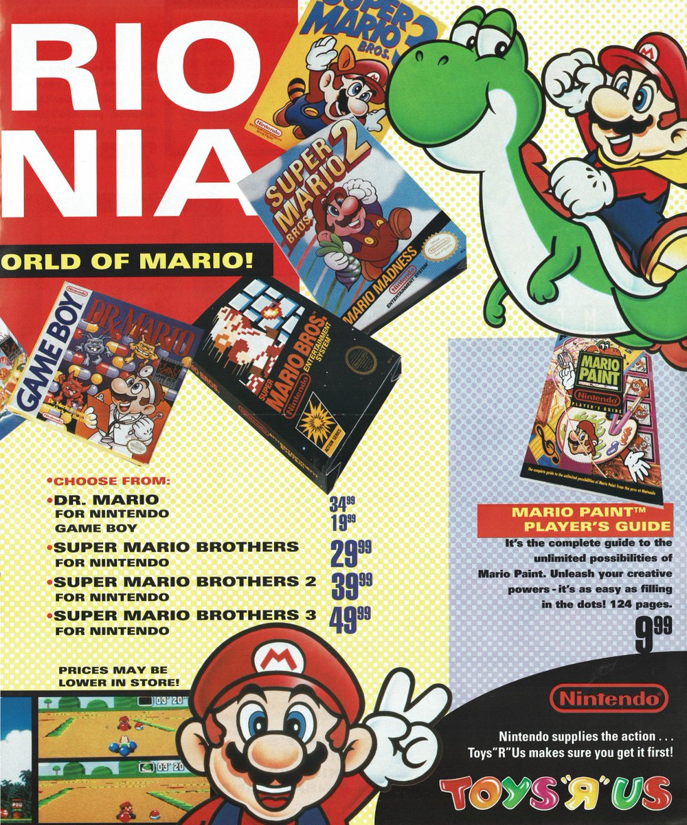 Tanooki Joe Bought A 16 Page Toysrus Video Game Catalog From 1994 Pages Way Too Big For My Scanner Gonna Have To Piece It Together This Is My Life Now T Co Ujhalaybtz