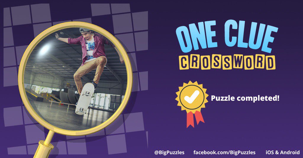 JessMac07's tweet photo. I completed a puzzle in One Clue Crossword. Play now for free!
https://t.co/bzYKl6cv2Q #OneClueCrossword https://t.co/FXv8h8ualU