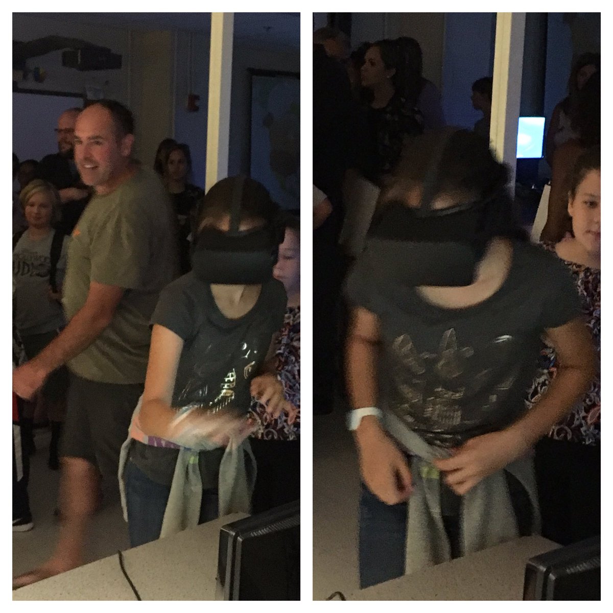 cmshappenings's tweet photo. An incoming Grade 6 scholar experiences virtual reality goggles! #6thgraderocks #vrgrocks #cmsrocks #mrweaverrocks https://t.co/S67WvLce4s