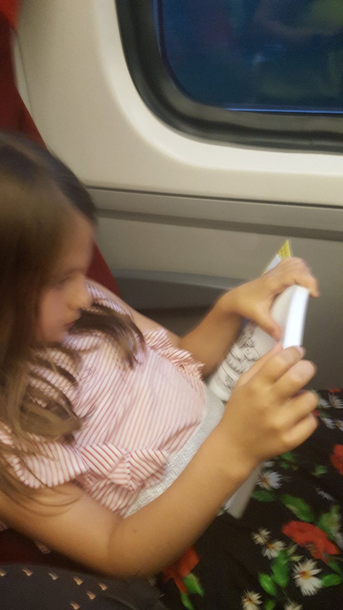 donnamawson's tweet photo. Kids very happy with their free reading books and colouring books. Thank you @Virgin_TrainsEC for keeping them entertained. https://t.co/SYu197XFFK