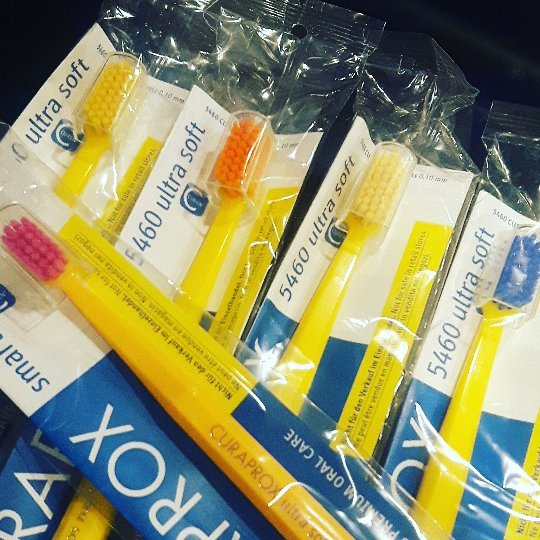 Norfolkdh's tweet image. Celebrate #backtoschoolsmiles with a #schoolbusyellow #curaprox #toothbrush! #smileNORFOLK