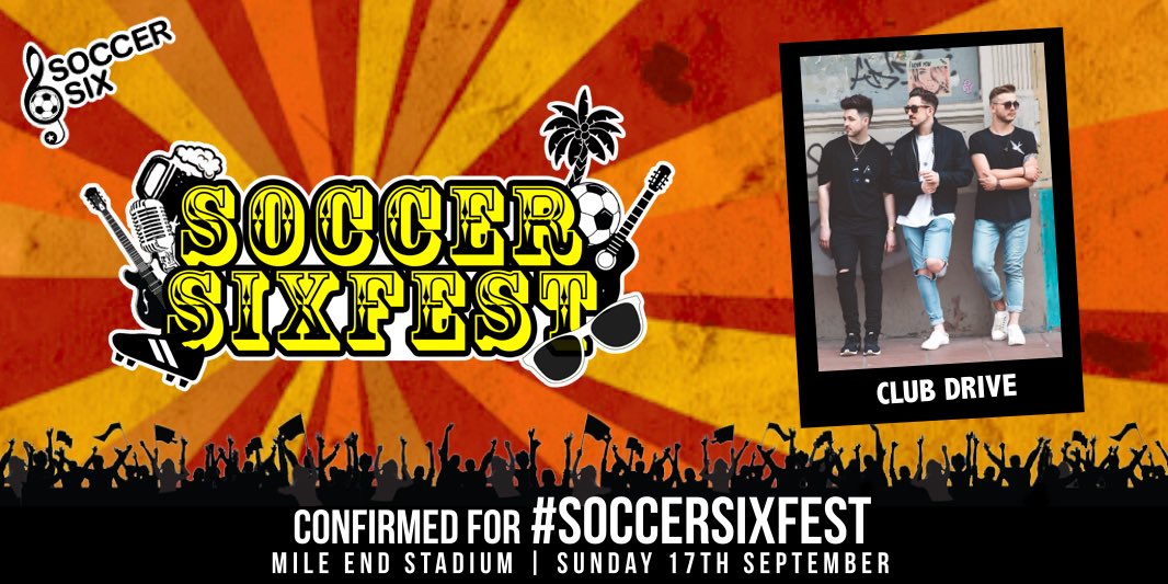 SoccerSix's tweet photo. So Excited for @ClubDriveBand
#SoccerSixFest
https://t.co/ibZrAKkOVn
Tickets on sale: https://t.co/wfsordVGRc RT! https://t.co/dvplmsYMuJ