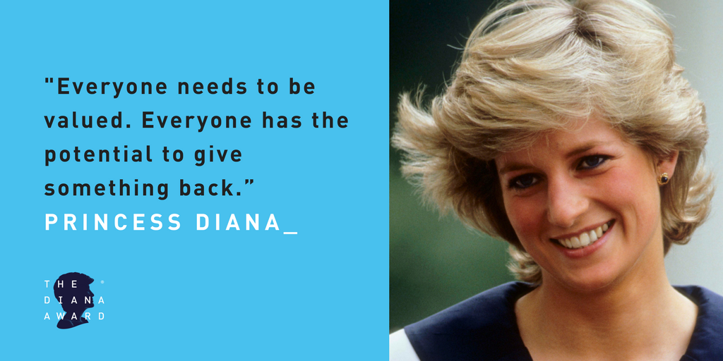DianaAward's tweet photo. One of our favourite quotes from Princess Diana #DianasLegacy https://t.co/wX131XvB96