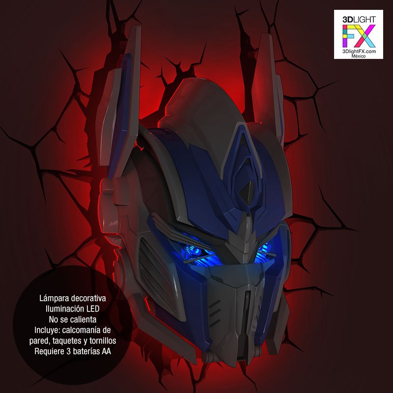 3DLightFX_MX's tweet photo. Lleva a tu casa al lider de los #Autobots con la lámpara decorativa de #OptimusPrime y protege el universo de sus amenazas. https://t.co/vkqzC8qoJ2