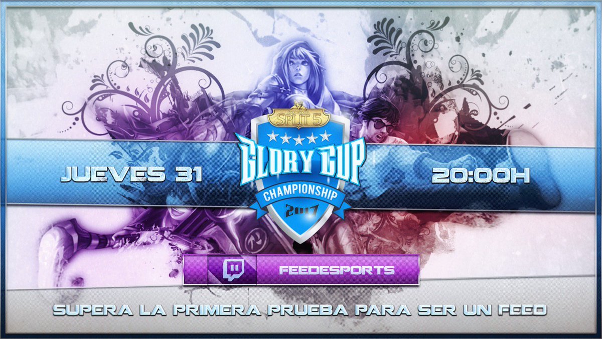 FEED_eSports's tweet photo. No os perdais mañana nuestro Sorteo de la Glory Cup. Conoced los emparejamientos a las 20:00 en directo https://t.co/Nszt9YAjoo. https://t.co/adP3gM31XZ