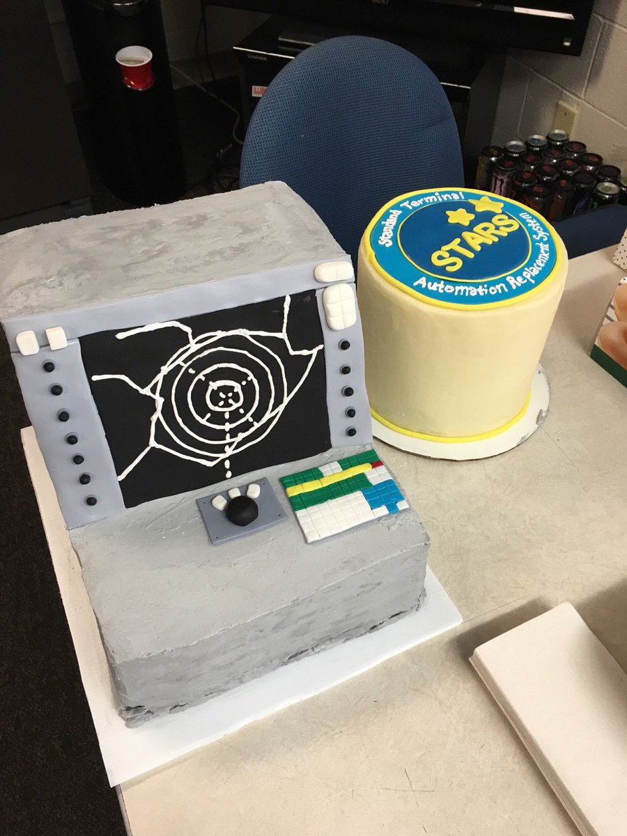 NATCA's tweet photo. Congrats to CMI on achieving initial operating capability on STARS G4 Elite this month. What a sweet way to celebrate! #FlyNextGen @FAANews https://t.co/2i2qoRYFyi