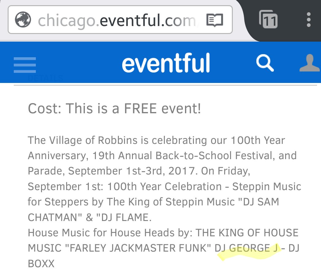 RuffNTuffRecs's tweet photo. RNT's DJ George J. on the decks with KOH Farley Jackmaster Funk & DJ Boxx #Sept3rd #RobbinsIL #100YearAnniversary #MayorWard #HouseMusic https://t.co/74vAXxbsEY