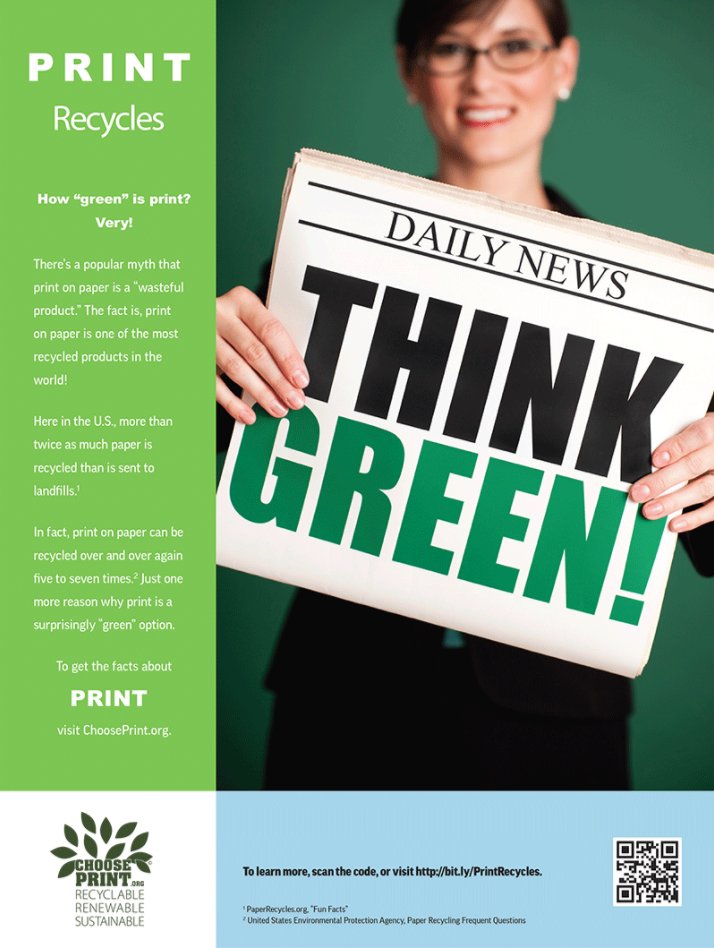 HenryWurstInc's tweet photo. Here's some general knowledge for your next trivia night. Print/paper can be recycled up to 7 times! #thinkgreen #chooseprint https://t.co/5zxKGf6l9K