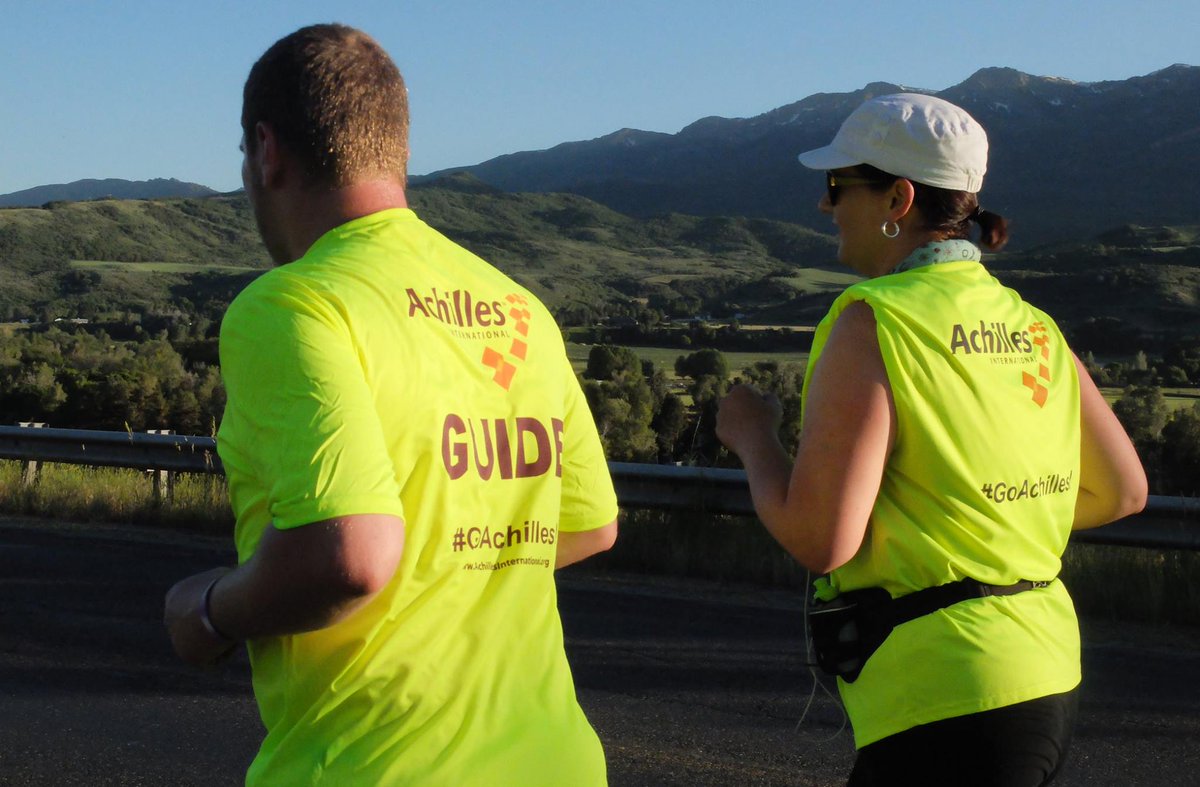 RagnarRelay's tweet photo. "Blindness isn't the end of the world." Team Achilles conquered #RagnarWasatchBack as an all-visually impaired team: https://t.co/1L9y5CuScB https://t.co/1GOgb4GkTe