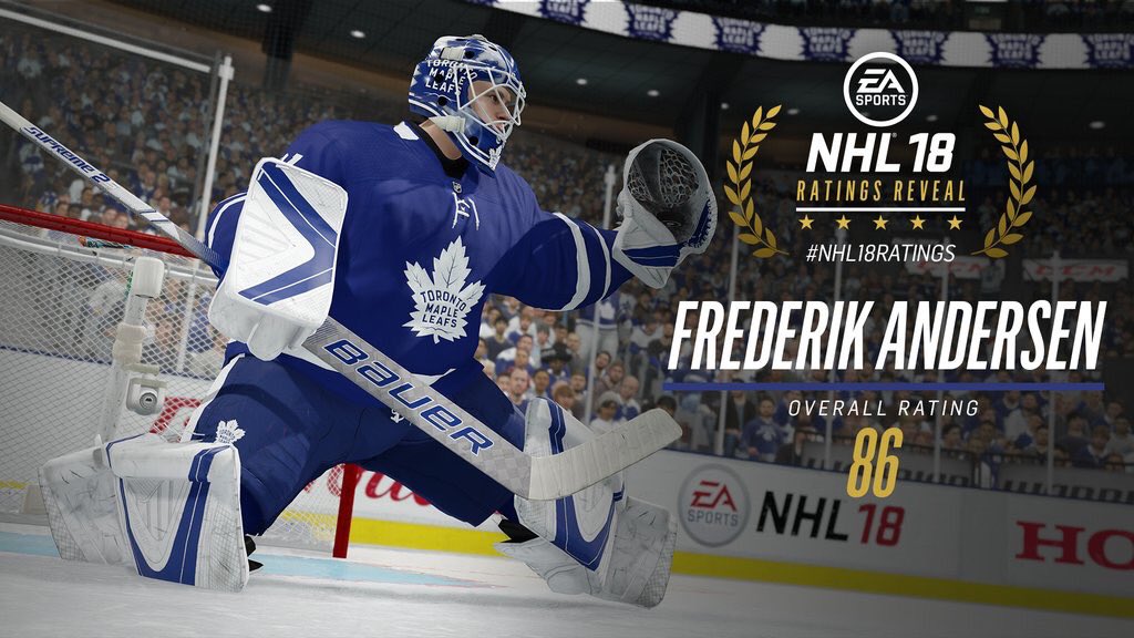 It's in the game 🎮🎮 #NHL18Ratings