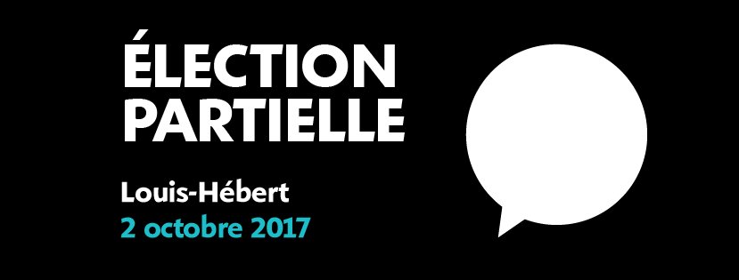 Il y aura une élection partielle le 2 octobre. Toutes les infos: electionsquebec.qc.ca/partielle #polqc #assnat #LouisHebert