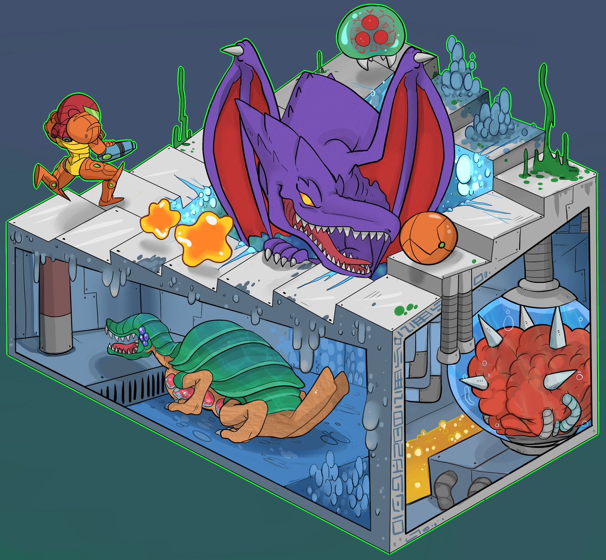 BeeBeeRock's tweet photo. #NintendoContestEntry #MetroidFanArt @NintendoAmerica https://t.co/kMr5aWaNpA