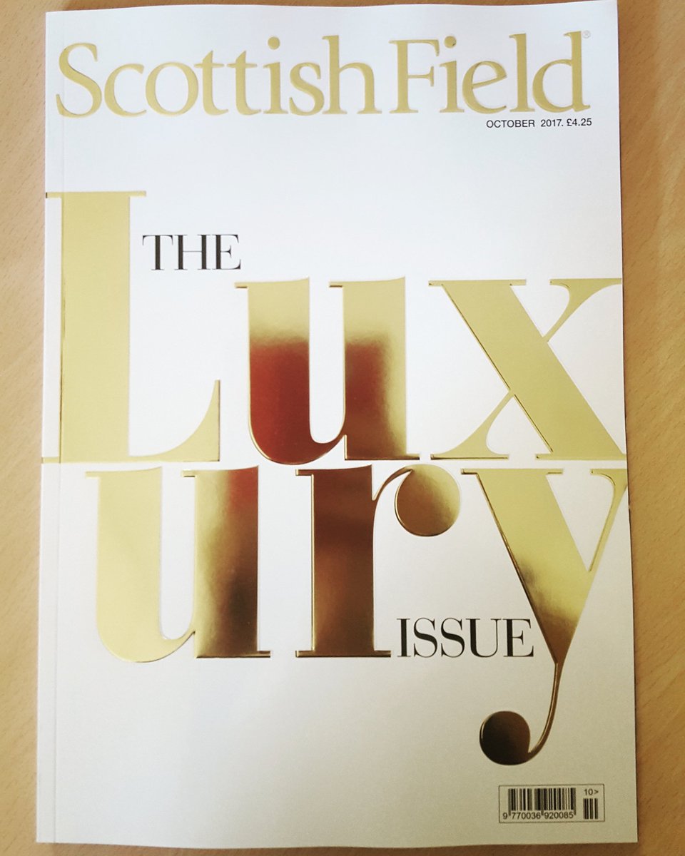 KateHogg123's tweet photo. The biggest issue I've worked on to date! @ScottishField #sfgold #scottishfield #luxury https://t.co/60GIVdzOuB