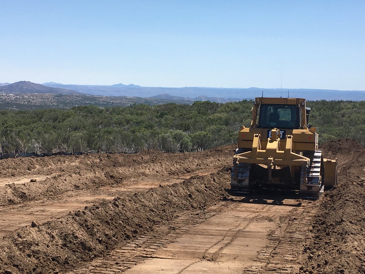 TuleWind's tweet photo. Construction continues as crews make way for our first @GErenewables turbines and plant cactus at the site. Stay tuned for updates! https://t.co/yvW54M5Tpk