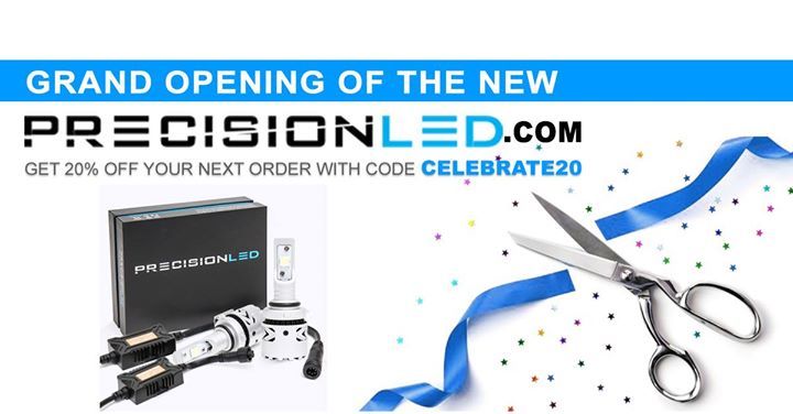 PrecisionLED's tweet image. Have you checked out our new site? Save 20% on ANY order with code CELEBRATE20. Hurry - sale ends Friday!