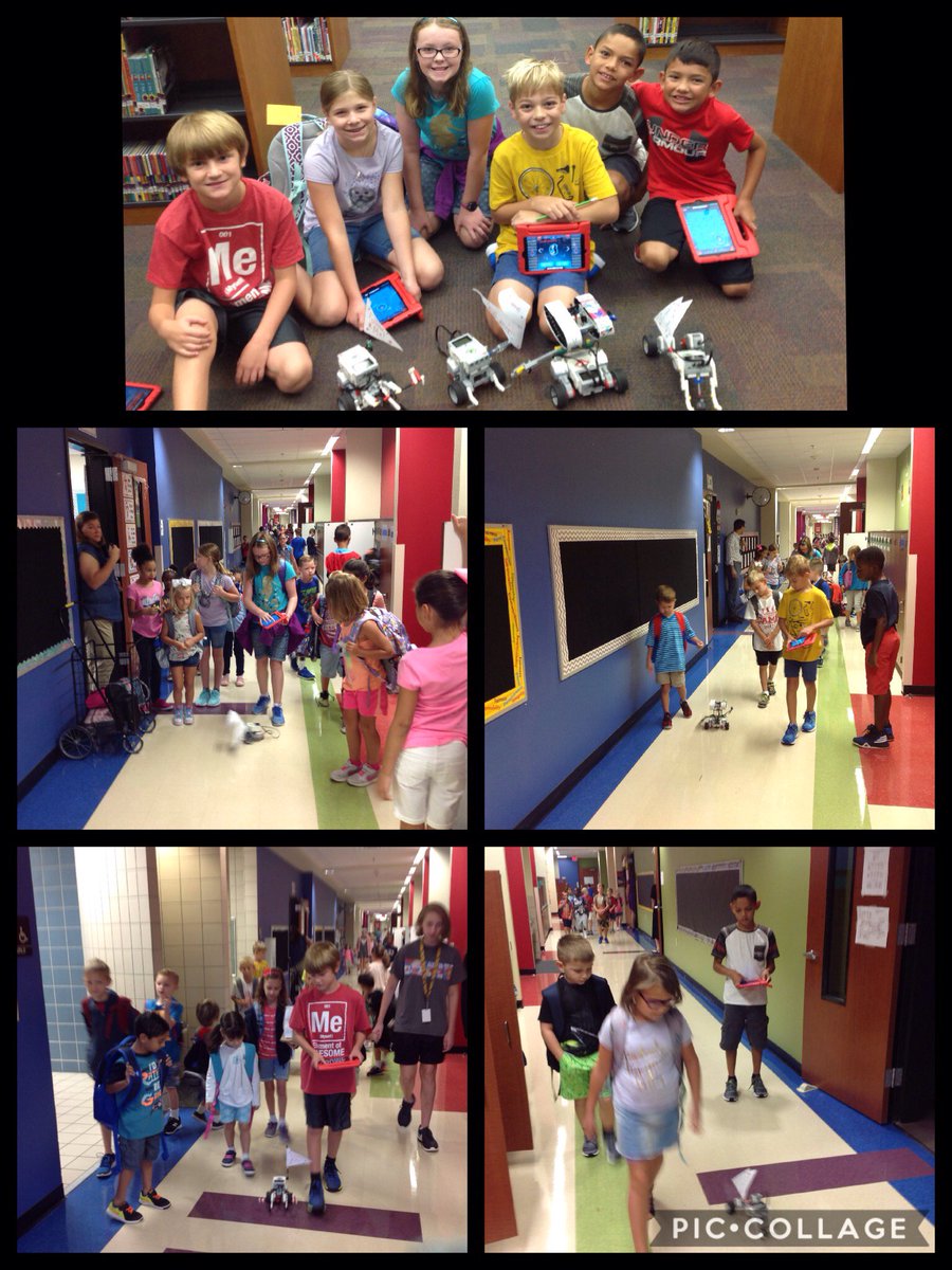 Our lego robotics students did a fabulous job helping to guide our kindergarten students to class today! #nisdgranger