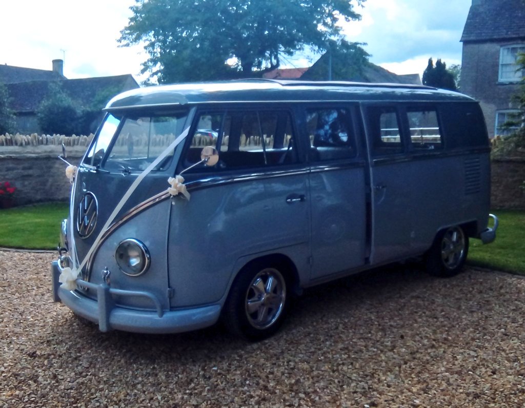 thehangar73's tweet photo. Luxury wedding transport available in the East Midlands. Can seat 5 and room for the dress! #wedding hour #campervan https://t.co/uMJzmOwTji