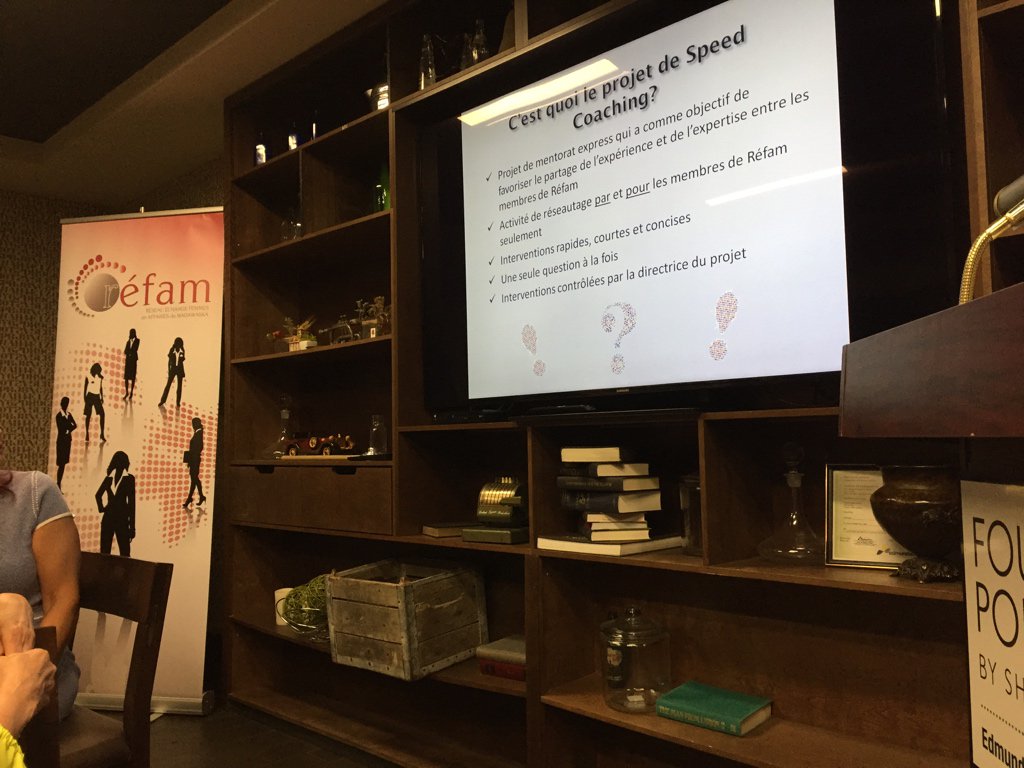 Ce soir, on parle #speedcoaching avec le réseau échange Femme en affaires du Madawaska à #Edmundston