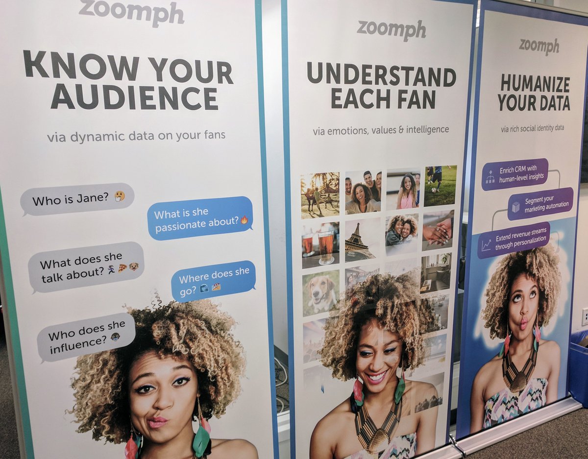 alanwsteel's tweet photo. 4 new rock star employees joined @Zoomph....check. New signage for @Soccerex .....check. Want to #HumanizeYourData...check https://t.co/BtNGb5Mem2