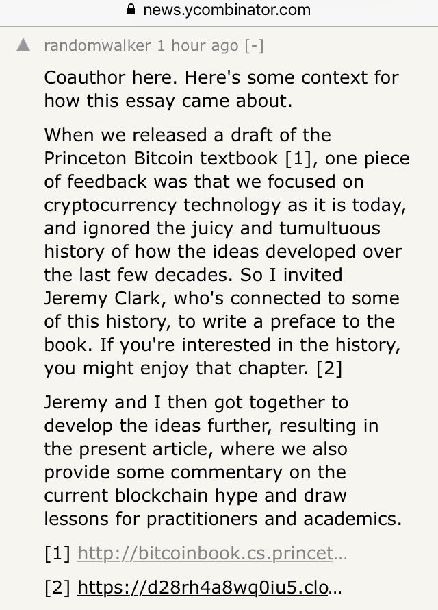Ben Gerber (@gerber) on Twitter photo #Bitcoin's Academic Pedigree by <a href="/random_walker/">Arvind Narayanan</a> & <a href="/PulpSpy/">Jeremy Clark</a>
queue.acm.org/detail.cfm?id=… #Bitcoin's Academic Pedigree by <a href="/random_walker/">Arvind Narayanan</a> & <a href="/PulpSpy/">Jeremy Clark</a>
queue.acm.org/detail.cfm?id=…