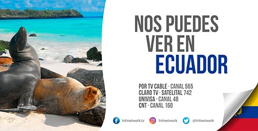 IntiNetwork's tweet photo. Puedes ver la señal de #IntiNetwork en #Ecuador por @GrupoTVCableEC, dial 565 https://t.co/s18qK1cVW9