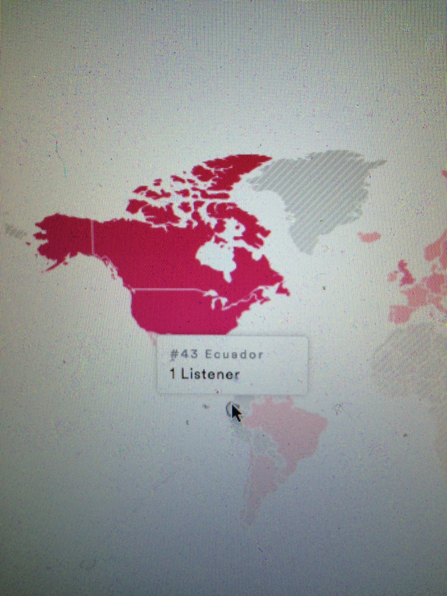 Sending out a big shout out to my 1 listener on Spotify in #Ecuador!