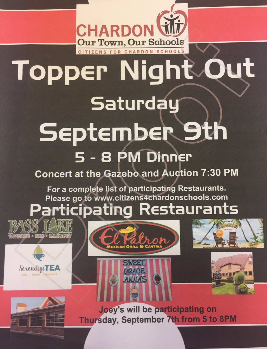 park_pto's tweet photo. Topper Night Out is September 9th! Let's support our schools! https://t.co/trLDVHmS2X https://t.co/7huVua82AW
