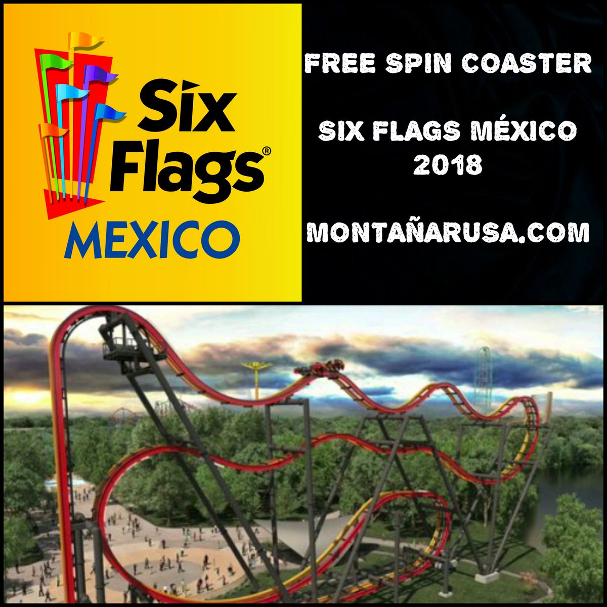 MontanaRusa's tweet photo. #SixFlags2018 #PronósticosSixFlags2018
Atracción: #FreeSpinCoaster
Parque: @SixFlagsMexico
Probabilidad: Muy Alta
Rumor: Muy sonado. https://t.co/sOyWLz0oYP