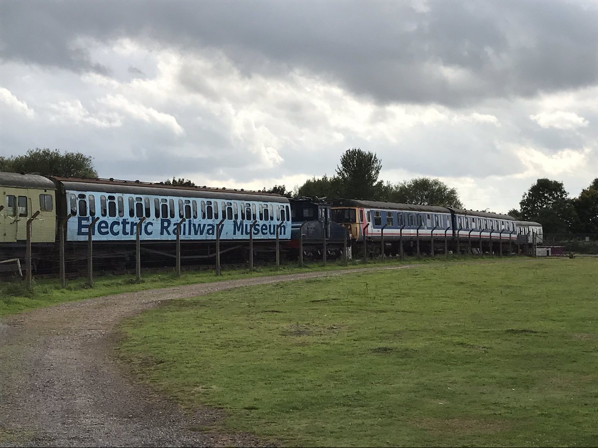 2112NickSmith's tweet photo. @SERA_Trains Passed the Electric Railway Museum today. This is just a glimpse. Looking forward to Open Day on 8th October. #savethetrains https://t.co/iMZimWp8H0