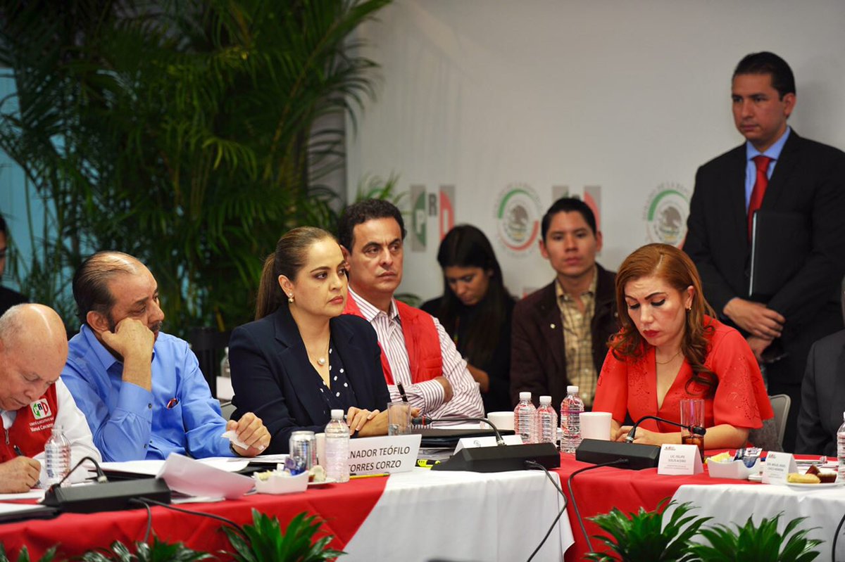AnaLiliaHerrera's tweet photo. Para la clausura de los trabajos de nuestra #XIPlenariaPRI recibimos al secretario @osoriochong @SEGOB_mx https://t.co/6GjbvmgorG
