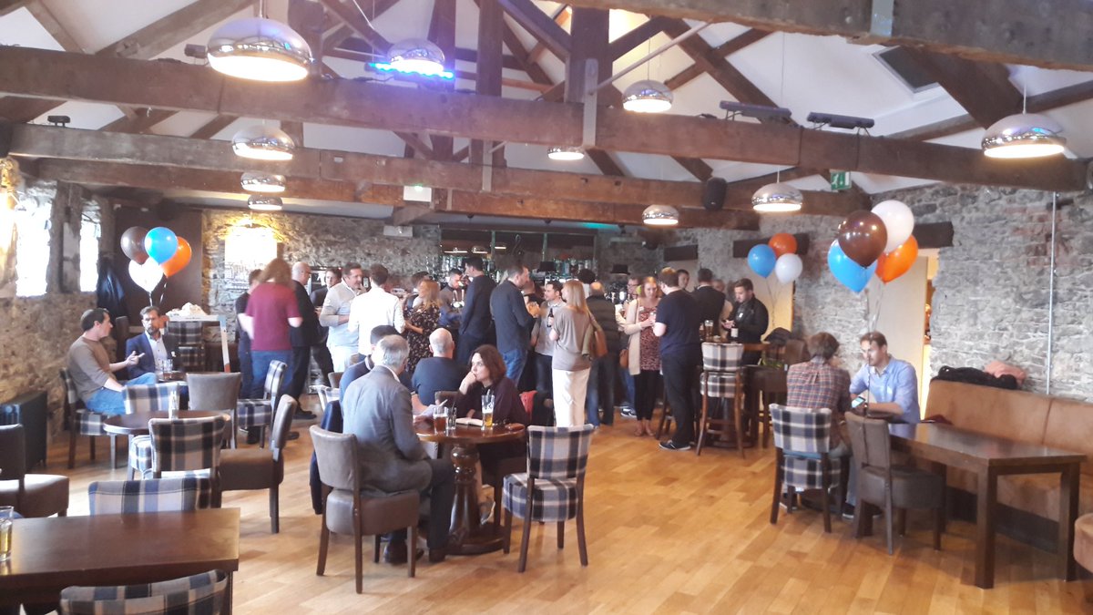 EUROPA_Plymouth's tweet photo. Creative world of #plymouth celebrate the launch of #cuppa #cuppatime with @elixelofficial . Happy 5th birthday to the team too. ☕🎂🎂🎂🎈🎉🎁 https://t.co/b2JBHaOPiC