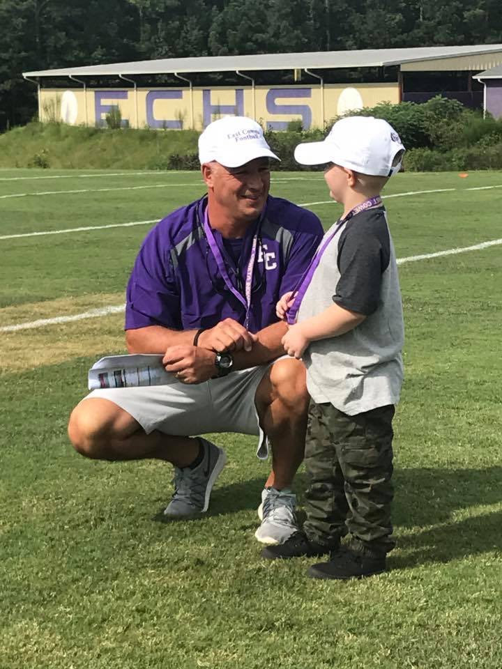 JoeysToyBox's tweet photo. Special thanks to Coach Small & Marcia for everything they've done to bring Childhood Cancer Awareness to East Coweta High School!#ECHSGOLD https://t.co/0MI7vY4Zk7