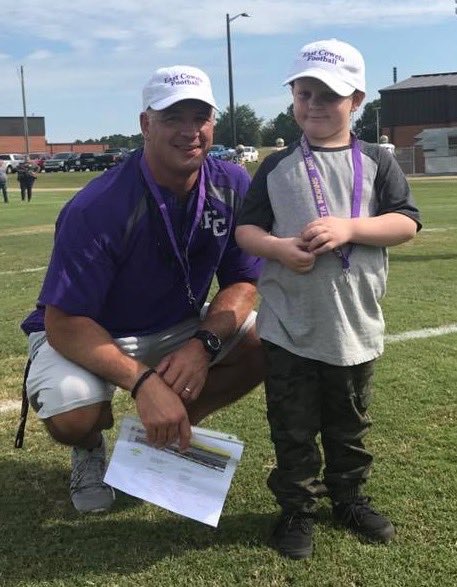 JoeysToyBox's tweet photo. Special thanks to Coach Small & Marcia for everything they've done to bring Childhood Cancer Awareness to East Coweta High School!#ECHSGOLD https://t.co/0MI7vY4Zk7