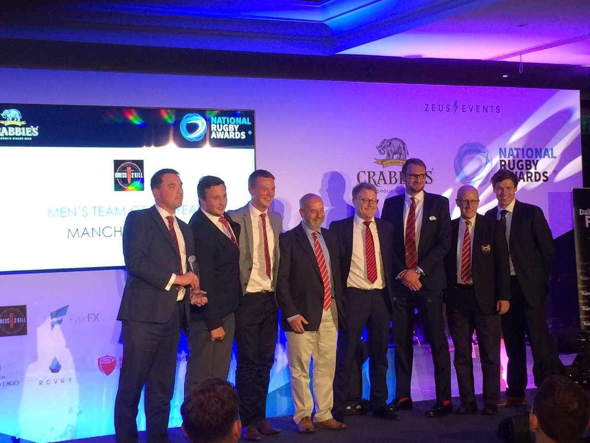 nationalrugbyaw's tweet photo. It's a special night for a special club

@ManchesterRugby are Men's Team of the Year

Well done, it's deserved 🏉💪 https://t.co/C0PCGcgOuE